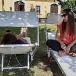 Giardino al residence villa valsi