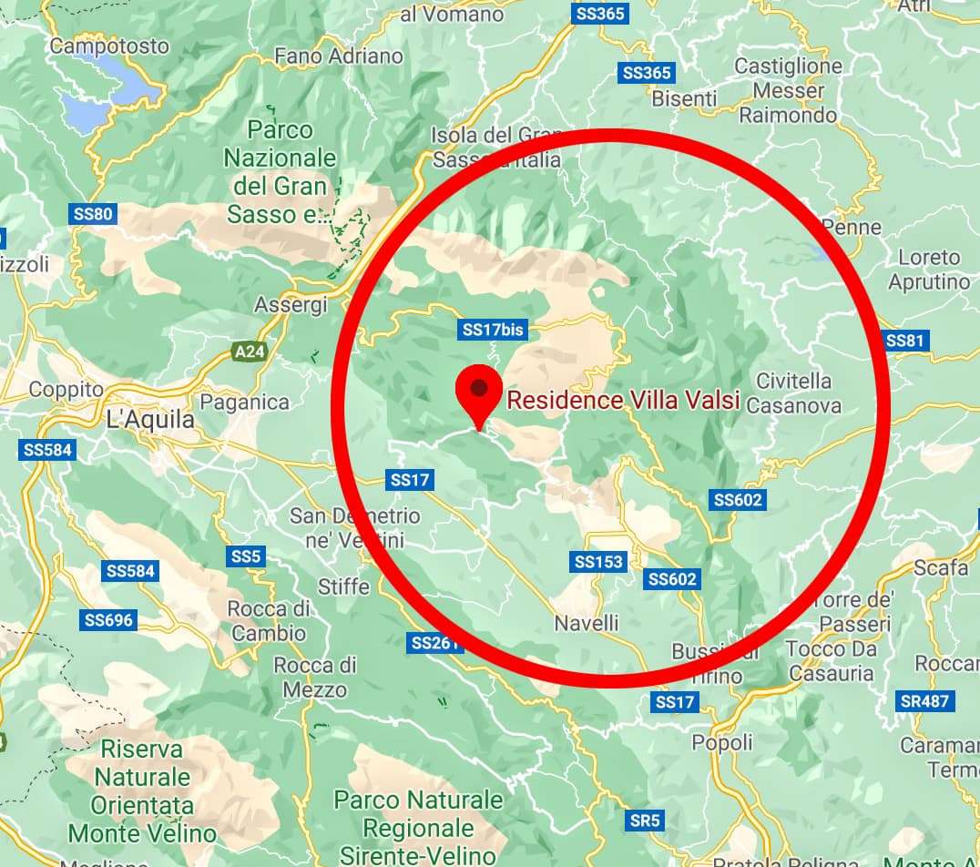 Particolare mappa Borgo santo stefano di sessanio